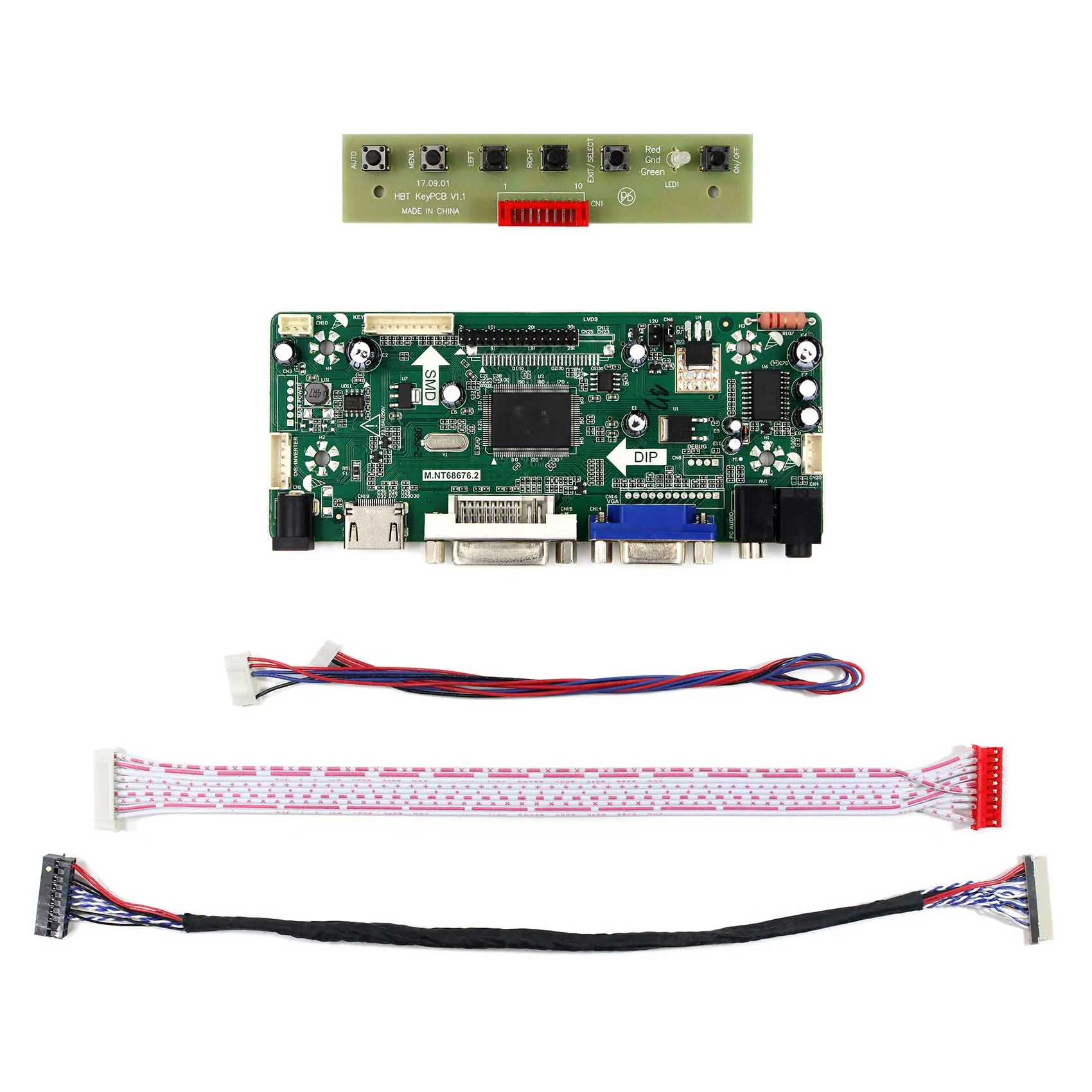 Плата контроллера аудиосигнала HD MI VGA DVI NT68676 для ЖК экрана 6 5 дюйма G065VN01 V2 640x480|board