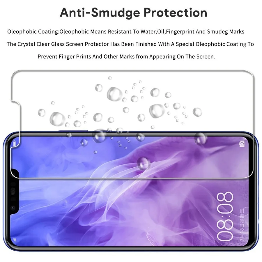 Закаленное стекло для Huawei Nova 3i 3 Honor 9lite 10 8X Max Mate p smart 20 Lite защитная пленка экрана 2