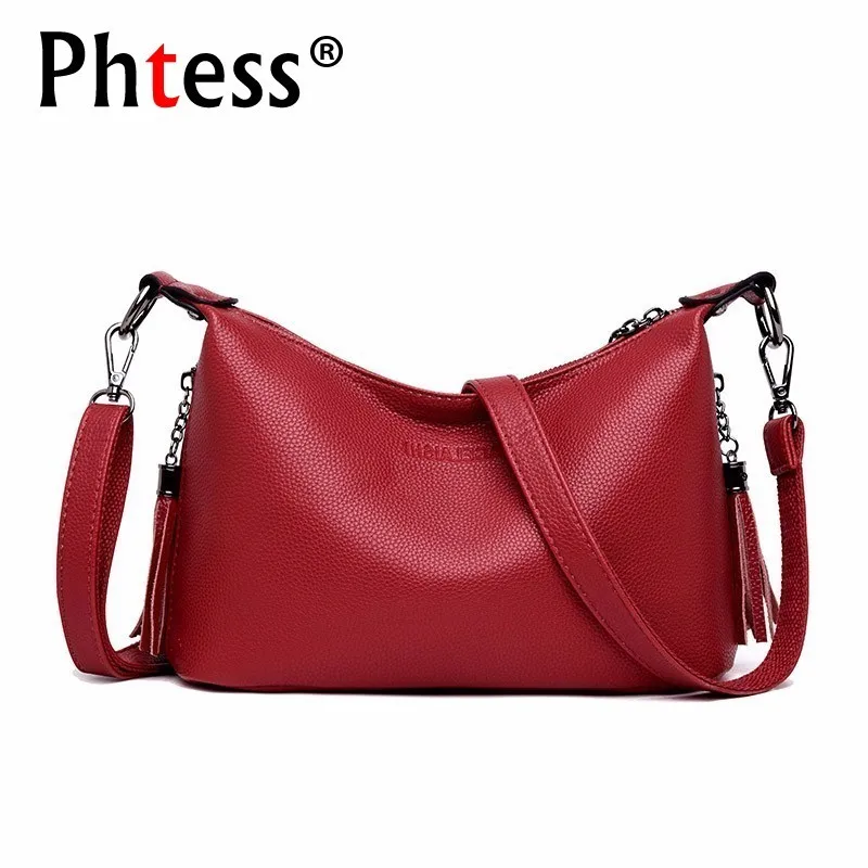 

2019 Women Leather Handbags High Quality Crossbody Shoulder Bag Female Bolsa Feminina Luxury Ladies Messenger Bag Vintage Sac
