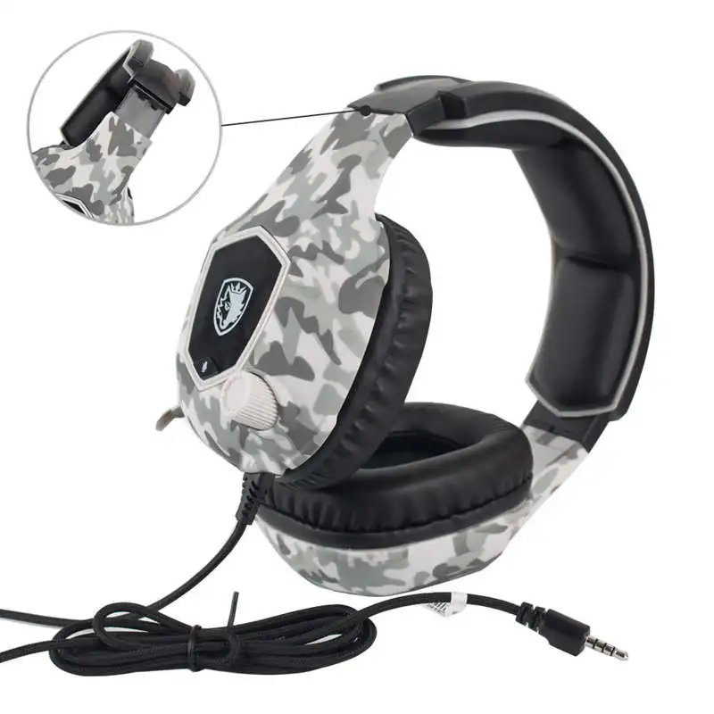 AABB-Sades Sa818 шлем Ps4 игровая гарнитура с микрофоном камуфляжные стерео наушники для