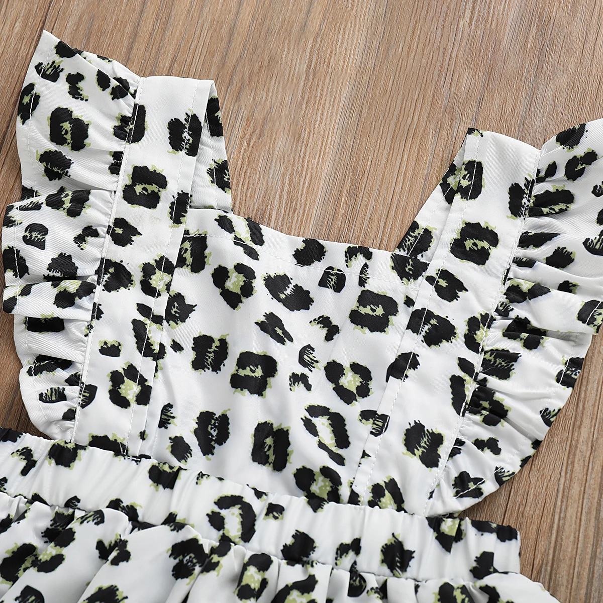 Летнее красивое леопардовое платье для маленьких девочек от 2 до 7 лет повязка на