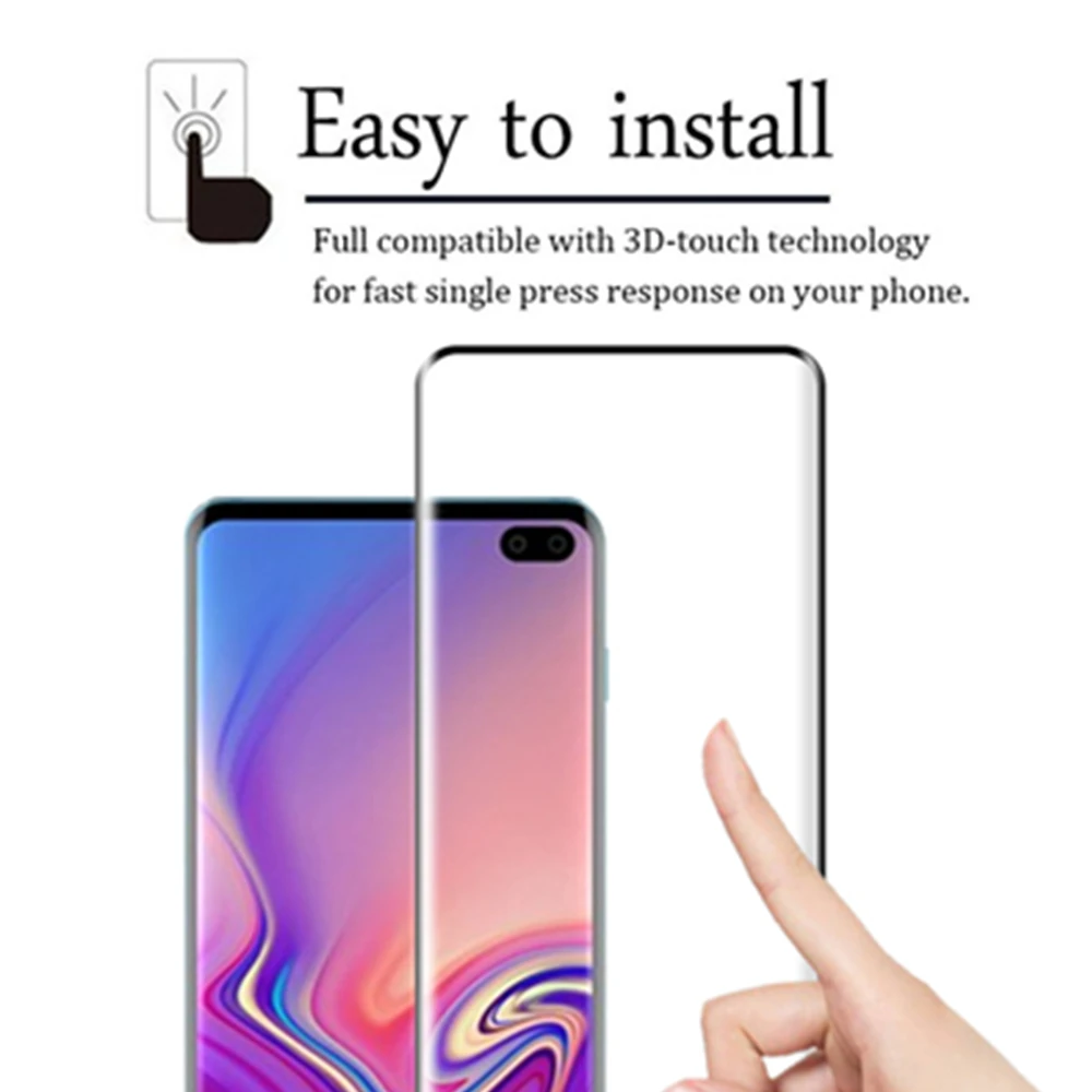Изогнутое защитное стекло 9D для Samsung Galaxy s10 e plus пленка Galay s 10e s10plus s10e закаленное