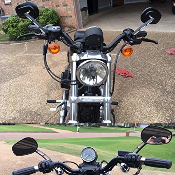 Боковые зеркала для Road King Sportster Street Electra Glide Dyna Softail мотоцикла заднего вида 1982-2019 |