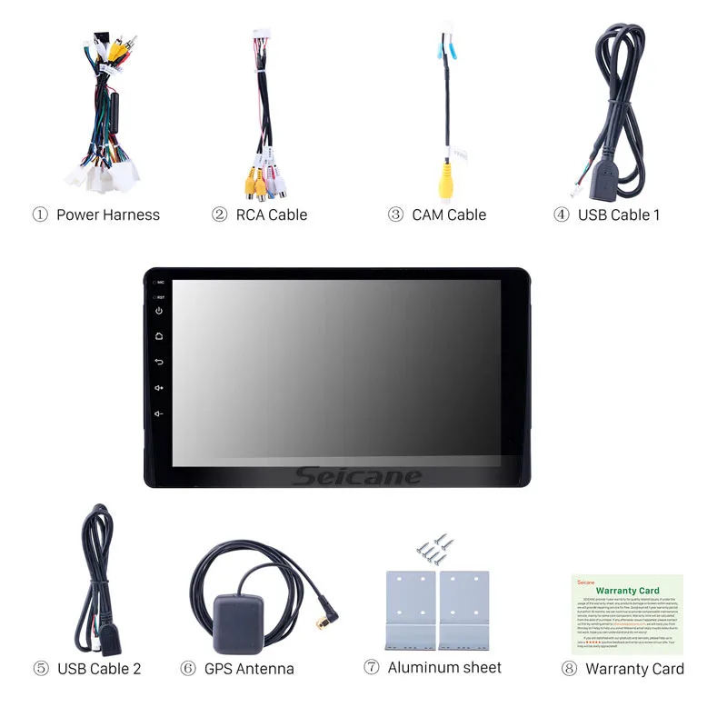 Seicane 9 &quotсенсорный экран Android 8 1 ядерный головный блок плеер для 2015 TOYOTA Sienna GPS
