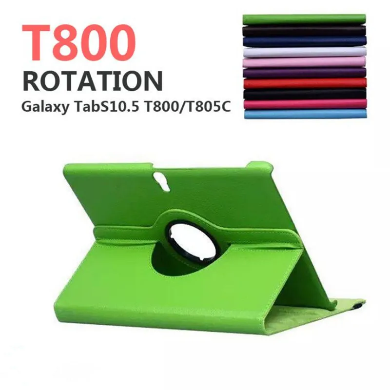 Вращающийся на 360 Градусов Кожаный чехол для Samsung Galaxy Tab S 10 5 дюйма T800 T805 флип-чехол