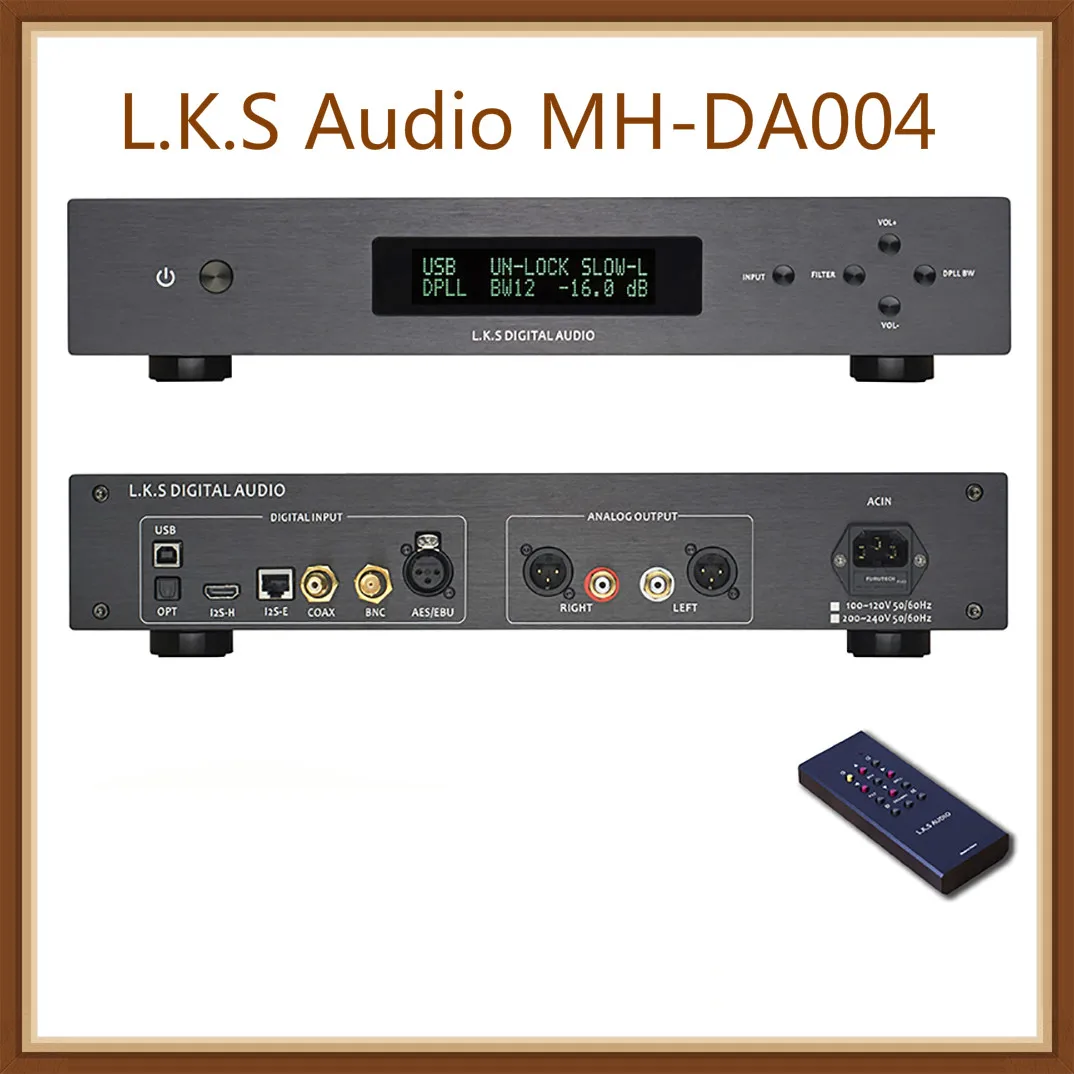 

L.K.S Audio MH-DA004 Dual ES9038pro Flagship DAC DSD вход коаксиальный BNC AES EBU для DoP USB I2S оптический аудио декодер