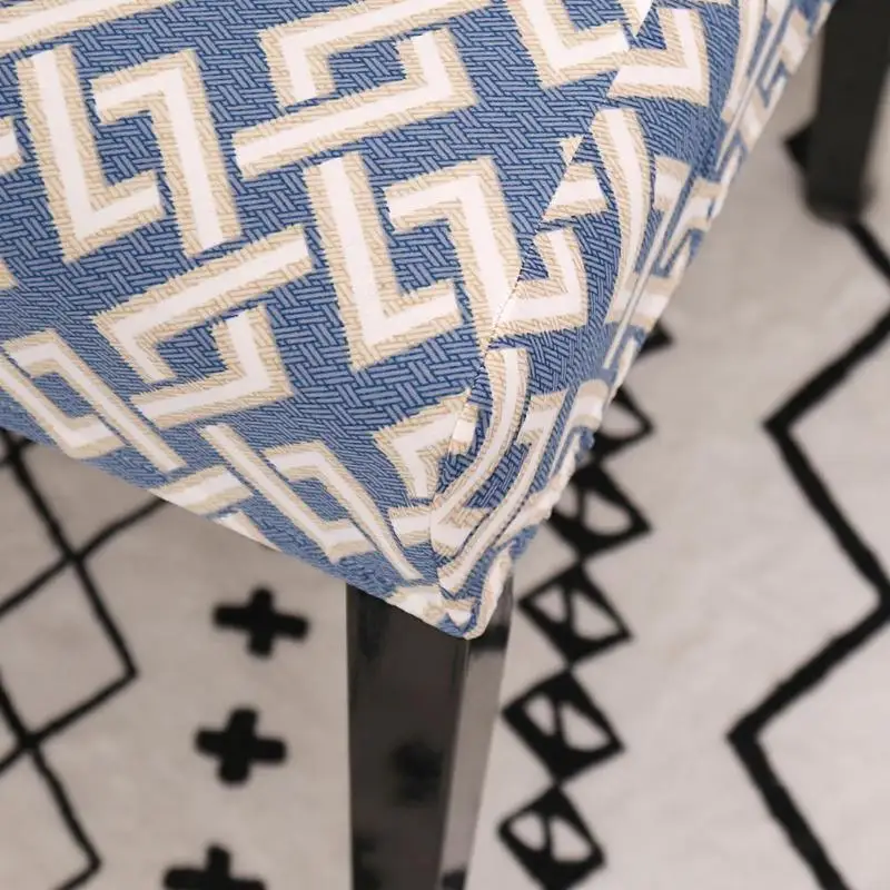 Geometry Print Chair Cover Elastic Thin Stretch Seat Case Slipcover Home Hotel Banquet Decoration Kitchen Suppliers Accessories | Дом и сад