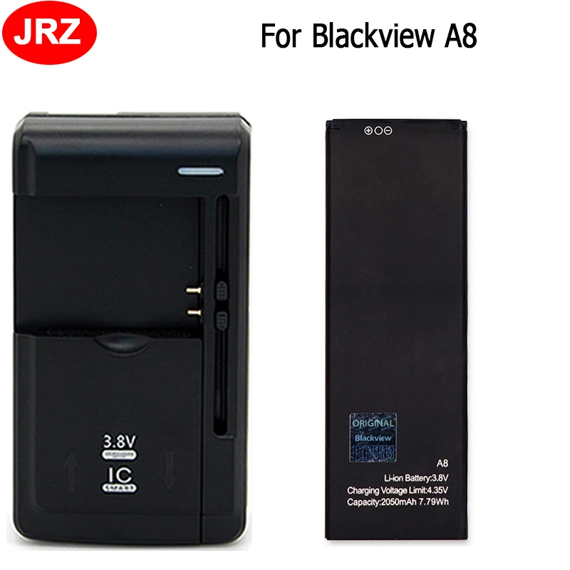 2 шт. 2050 мАч аккумулятор для Blackview A8 высокое качество + универсальное зарядное