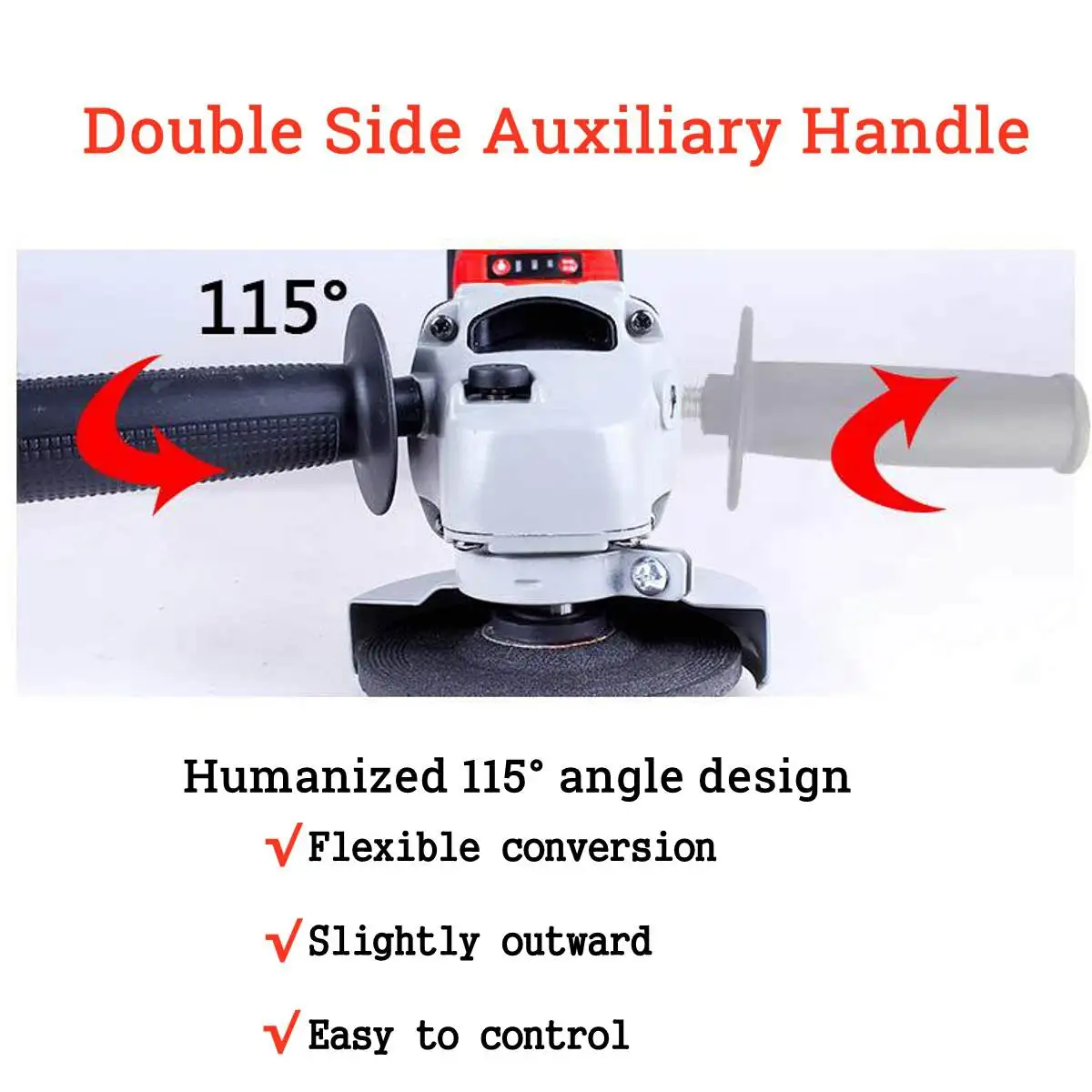 

188VF/218VF Brushless Cordless Angle Grinder Electric Power Polishing Cutting W/ 1 or 2 Li-ion Battery