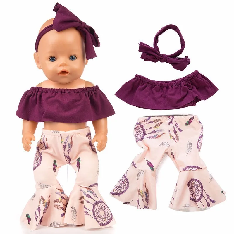 Аксессуары для кукол Born Doll Fit 18 дюймов 43 см маленькая лошадь Красный Клетчатый