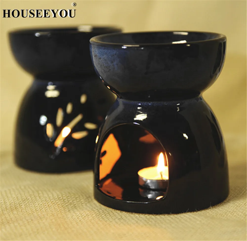 Керамическая ароматическая горелка в Балийском Стиле полностью Глянцевая лампа