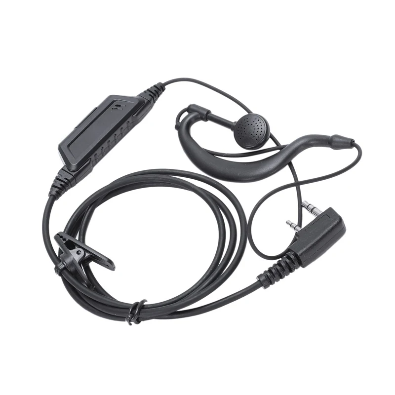 AABB-G Shape Earpiece Headset Ppt For 2 Pin Kenwood Puxing Quansheng Weierwei Wouxun Two Way Radio | Электроника