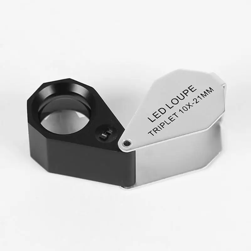 Складной портативный античный Jadeite идентификационная Лупа увеличительное