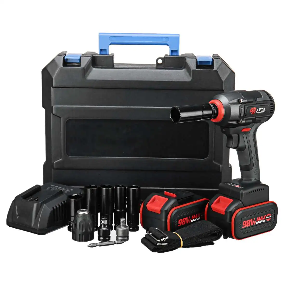 

Brushless Electric Wrench Impact Socket Wrench 98V 16800mAh Li Battery Hand Drill Installation Power Tools