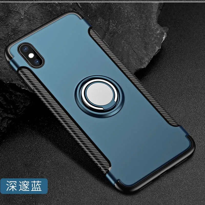 Для iPhone XR чехол X 8 7 6 6S Plus 5 5S SE противоударный мягкий для Чехлы XS Mas Armor Магнитный