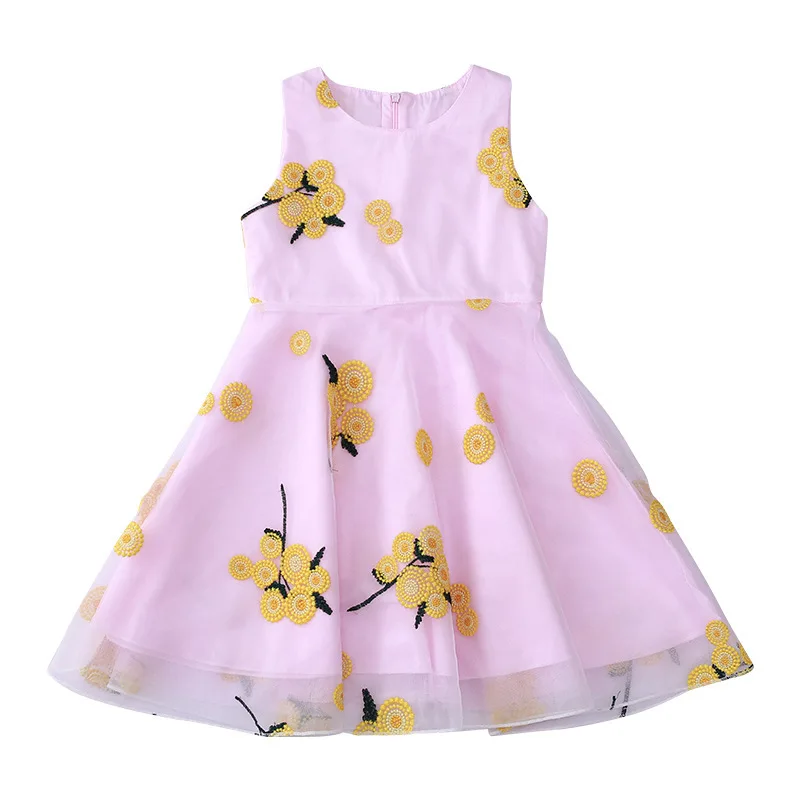 2019 Summer Style Flower Girl Dress Toddlers Teen Kids Princess Clothes Fashion Party Sleeveless Dresses | Детская одежда и обувь
