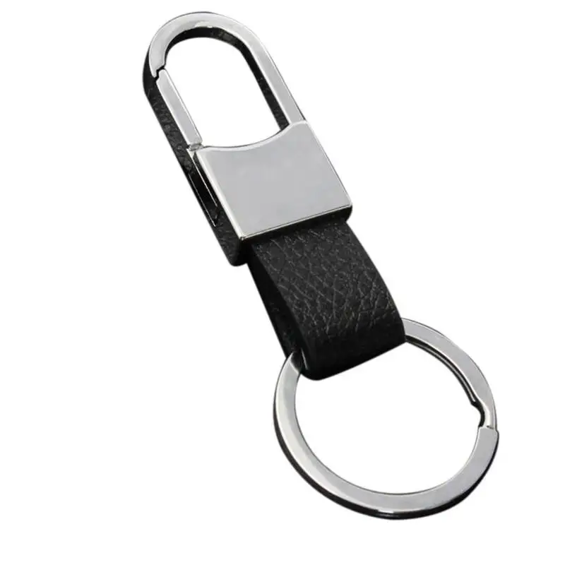 Fashoin Aluminum Alloy Car Keychains Men Leather Metal Key Buckle Electroplated Ring Belt Hook | Автомобили и мотоциклы