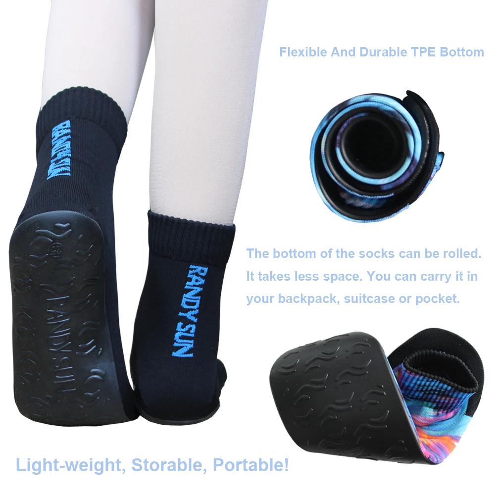 2 пары воздухопроницаемые бесшовные быстросохнущие пляжные носки для волейбола