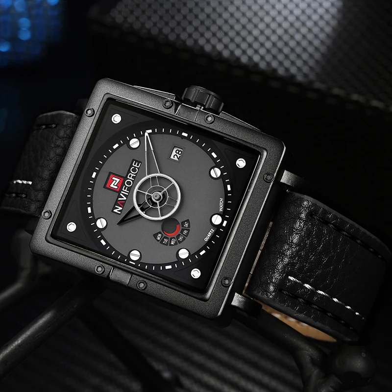 NAVIFORCE большой циферблат Для мужчин творческие спортивные часы Мода