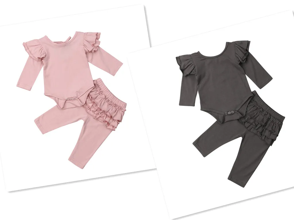 2 шт. комбинезон для новорожденных девочек с оборками | Мать и ребенок