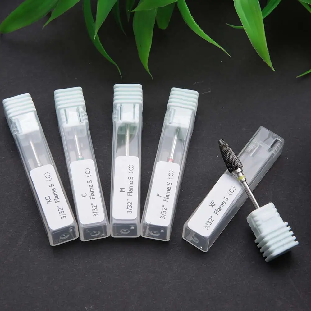 5 типов керамических цилиндрических шлифовальных ногтей сверло для маникюр с