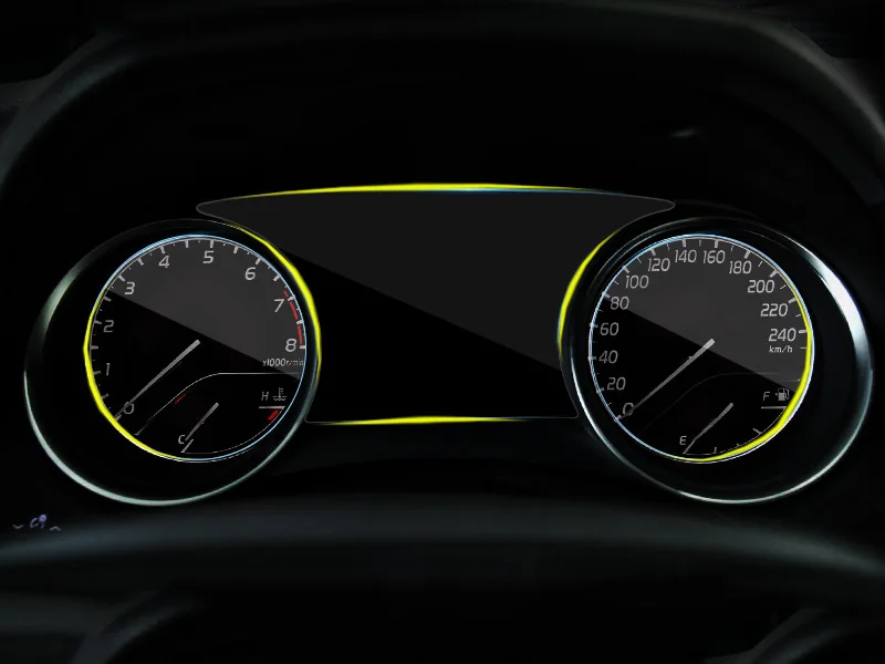 Мягкая защитная пленка HD для приборной панели автомобиля 3 шт./компл. Toyota/Daihatsu