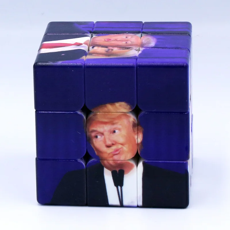 Trump Magic Cube Toy UV Printing Facial Expression Third Order Idiot spokesperson YJS Dropship | Игрушки и хобби