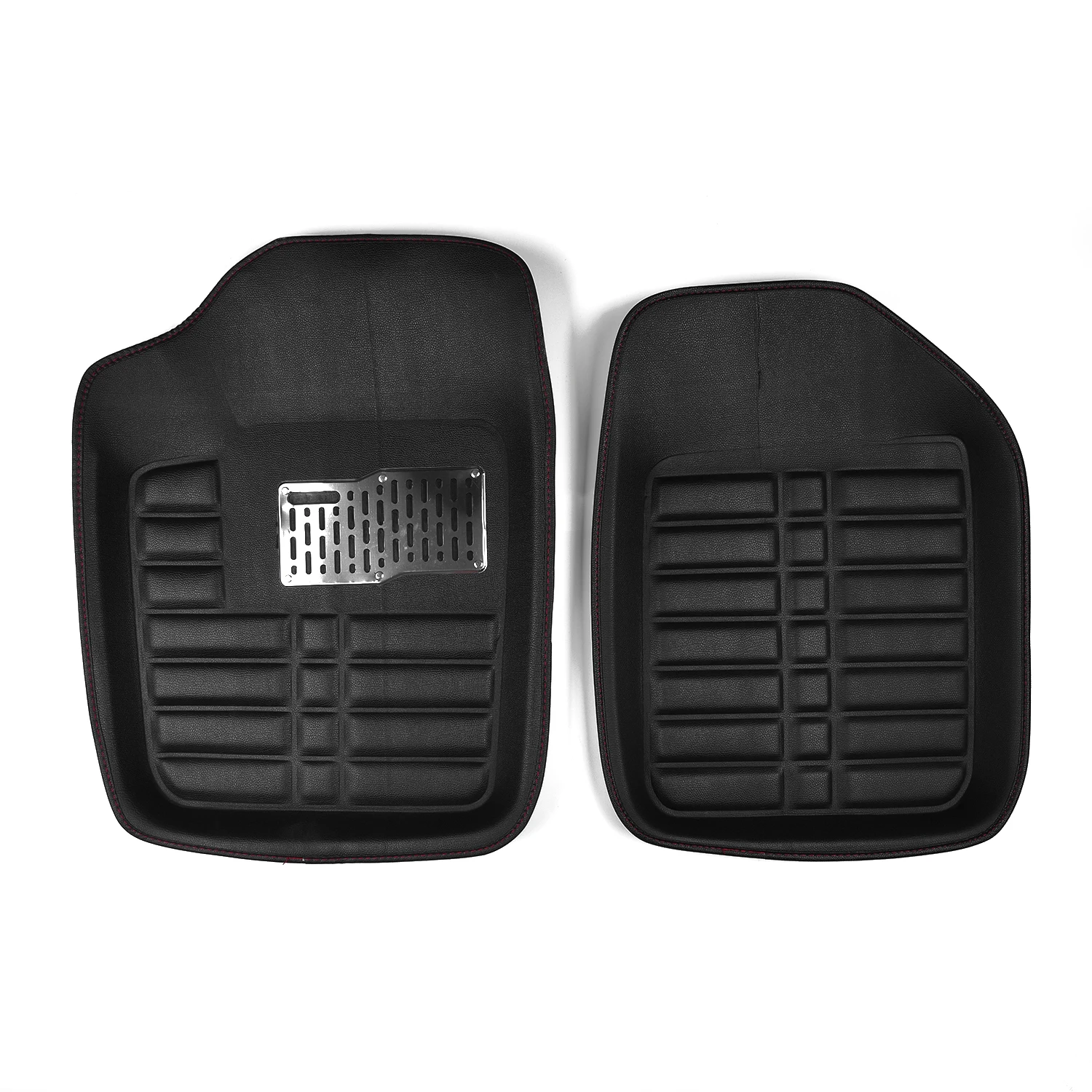 Черный 5 шт. универсальный автомобильный коврик для ног водителя мест задний