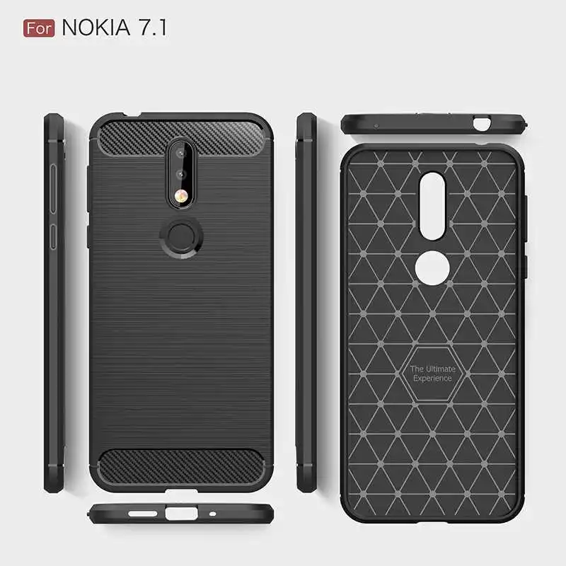 Mokoemi модный Ударопрочный Мягкий силиконовый 5 84 &quotдля Nokia 7 1 чехол для сотового