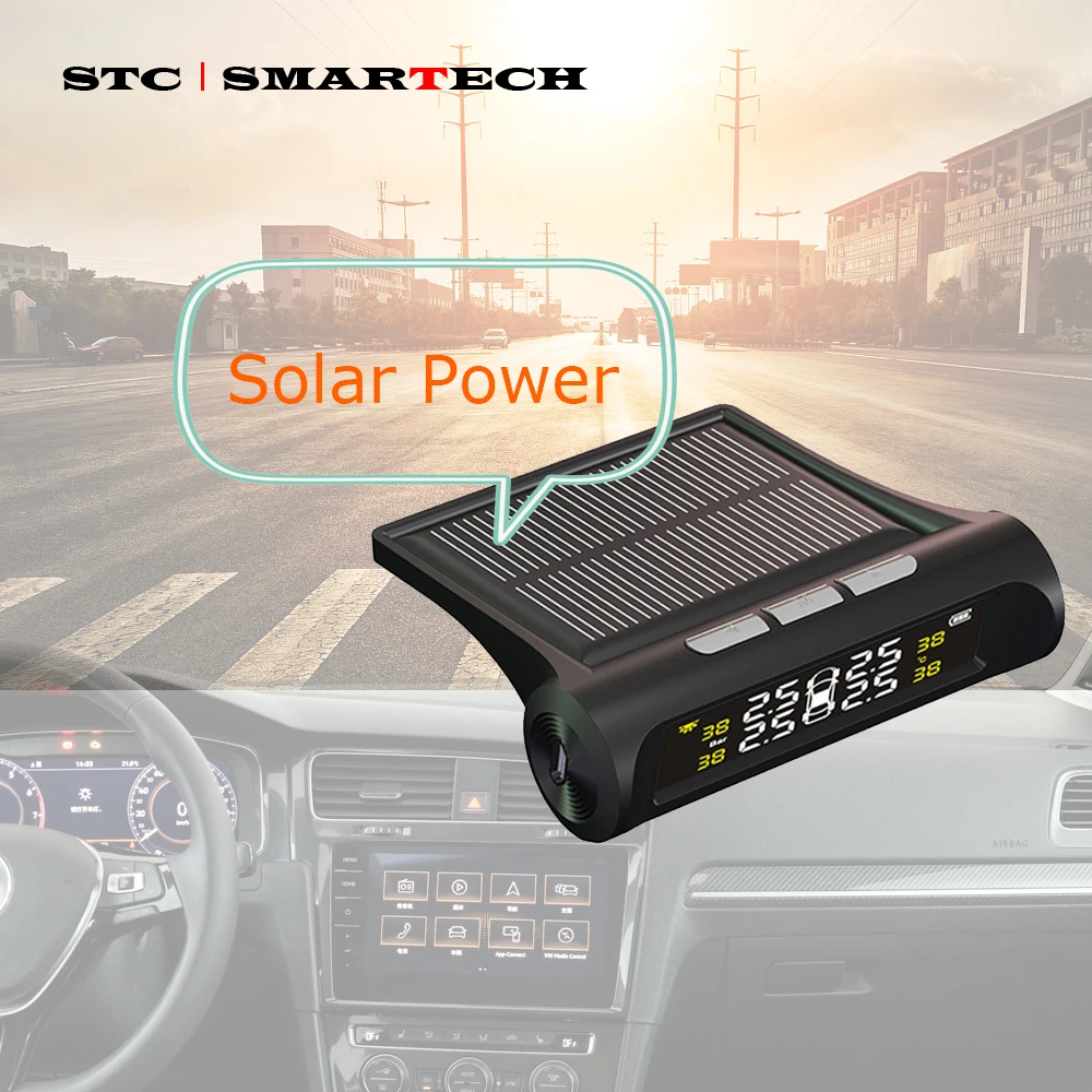 SMARTECH TPMS автомобильная система контроля давления в шинах солнечный дисплей 4