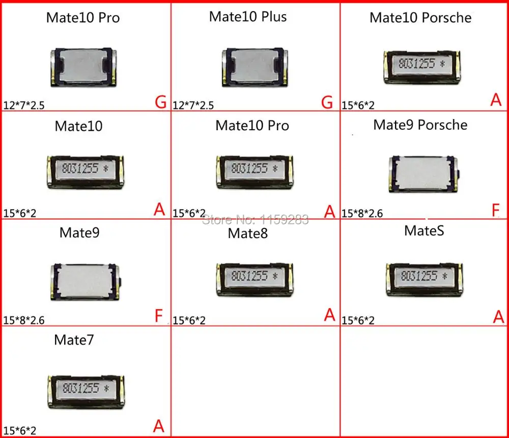 Высокое качество 2 штуки наушник динамик звуковой звонок приемник для Huawei Mate 7 8 S 9