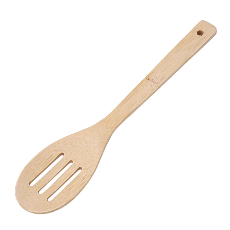4pcs 4 Pieces Pure Bamboo Solid Turner Spatula Slotted Spoon and Kitchen Essentials Cooking Utensils Tool Set | Дом и сад