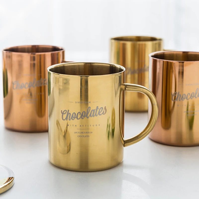 Кружка из нержавеющей стали медные кружки для москского Мула кофе охлажденное