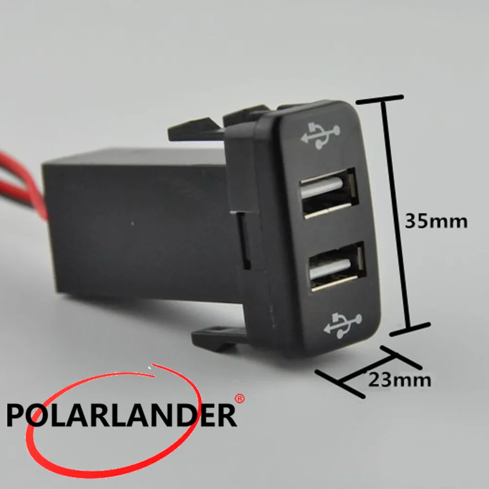 Горячее двойное зарядное устройство USB 12V 2.1A для Mazda Автомобильное гнездо