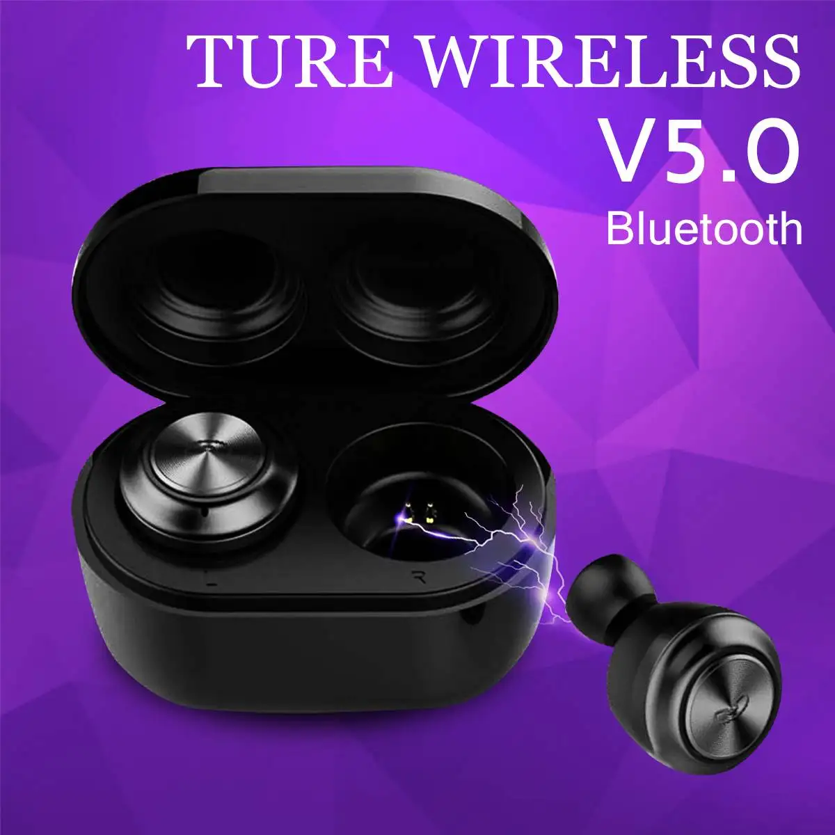 Bluetooth 5,0 наушники-вкладыши TWS с Ture Беспроводной спорта, наушники-вкладыши, IPX8 Водонепроницаемый сопротивление разрыву CVC 8,0 Шум снижение 3000 мА/ч, гарнитура для телефона