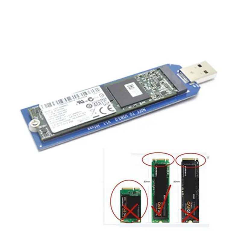 AABB-2230 2242 2260 2280 M.2 B Ключ Ngff Sata Ssd к Usb 3 0 адаптер конвертер карты ПК |