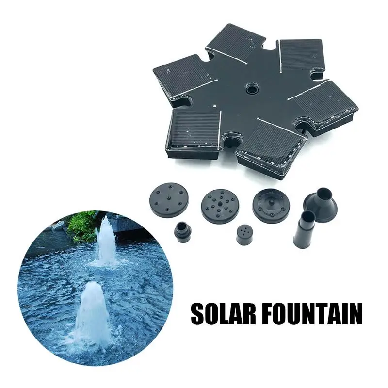 Мини фонтан небольшой сад солнечный с 7 Выбор опрыскиватель для птичьей ванны