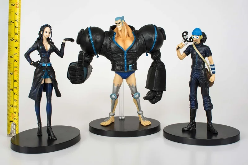 3 шт. цельный Набор фигурок аниме FRANKY usopp Нико Робин фигура золотой город черная