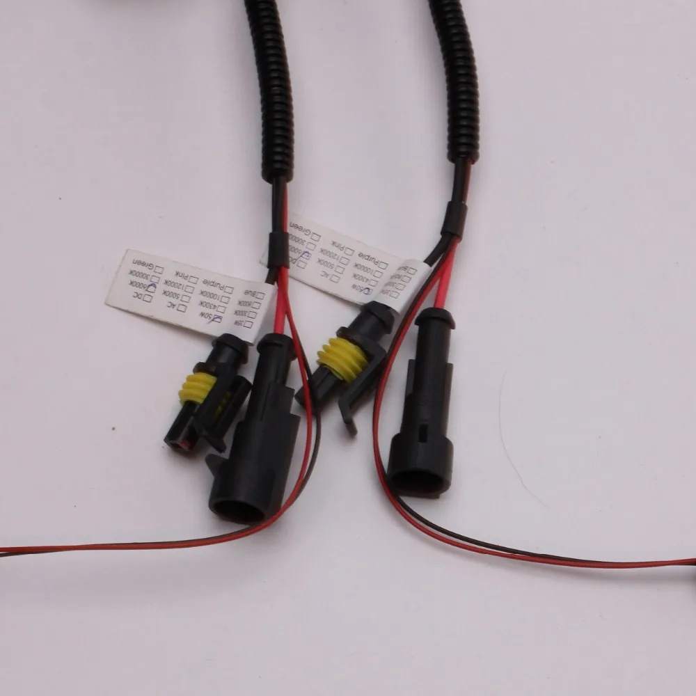 2 шт. H4 Hi/Lo HID ксеноновая лампа 35 Вт 55 проводное реле Bi Xenon супер яркая 12 В