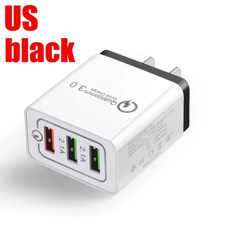 30 Вт QC 3 0 быстрое зарядное устройство с портами usb-хаб адаптер для настенного