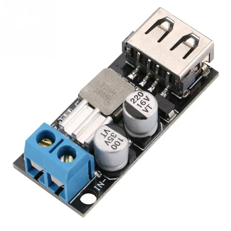DC-DC понижающий напряжение модуль питания 12В 24В 6В-32В до 5В QC3.0 USB быстрая зарядка |