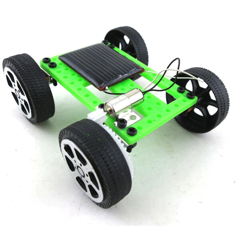 Мини Электрический Солнечный автомобиль модель игрушки DIY обучающая технология