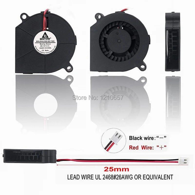 Gdstime 60 мм x 15 6015 DC 5V 2Pin маленький бесщеточный турбоохлаждающий вентилятор |