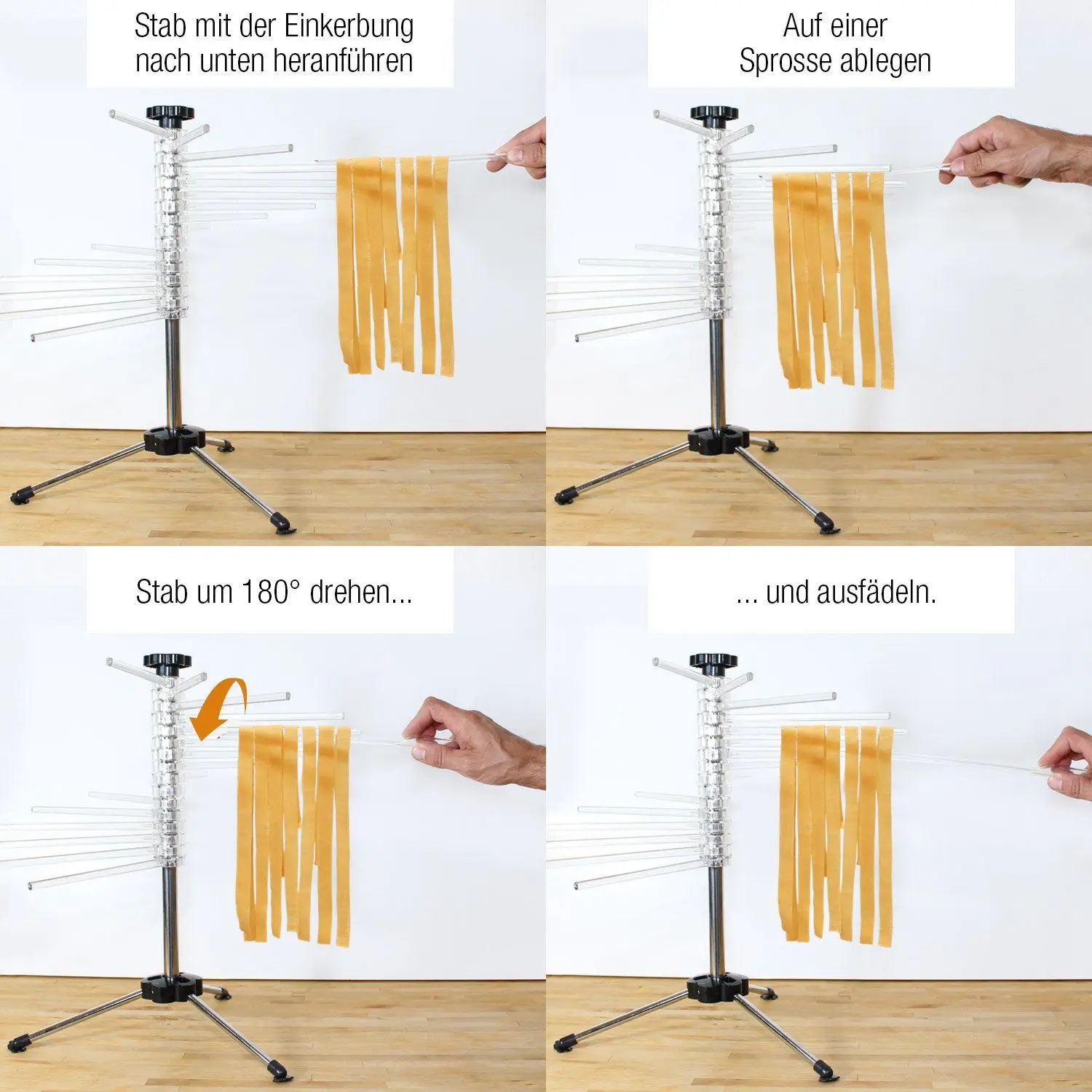 Kitchen Accessories Noodle Spaghetti Drying Rack Safe Material Stainless Steel Pasta Holder Stand Dryer Cooking Tools Gadge |