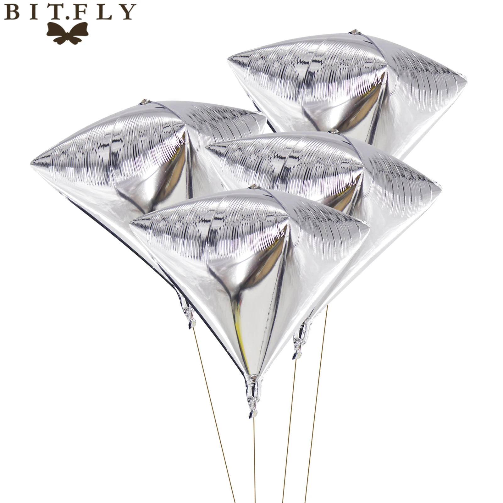 BIT.FLY 24 inch Diamond Aluminum Foil Balloon Wedding Birthday Christmas Festival Party DIY Hanging Decorations Supplies | Дом и сад