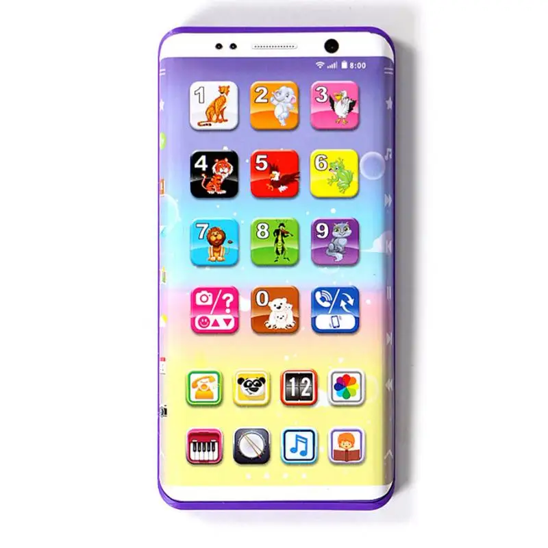 Early Childhood Education Puzzle Multi-function Rechargeable Sound Music Learning Simulation Mobile Phone Toy |