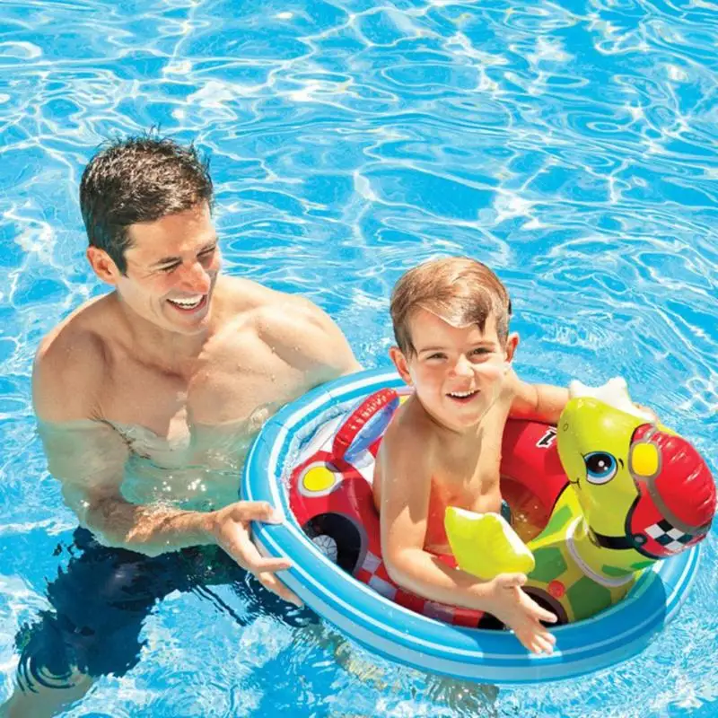 Summer Cartoon Animals Swimming Ring Child Baby Pool Seat Toddler Float Aid Training Water Fun Circle | Игрушки и хобби
