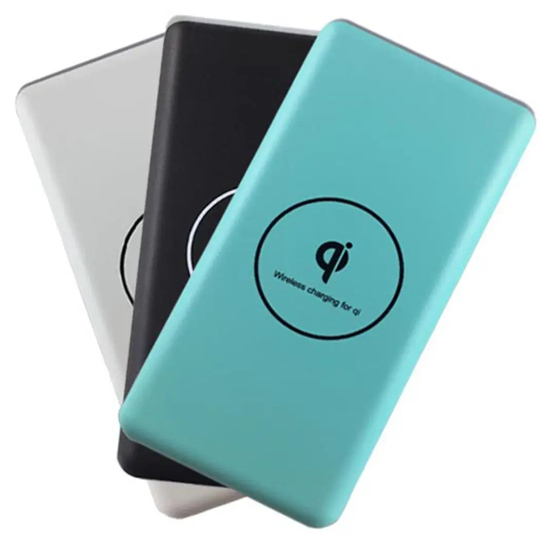Беспроводная Мобильная мощность Быстрая Зарядка Внешний аккумулятор 20000 мАч