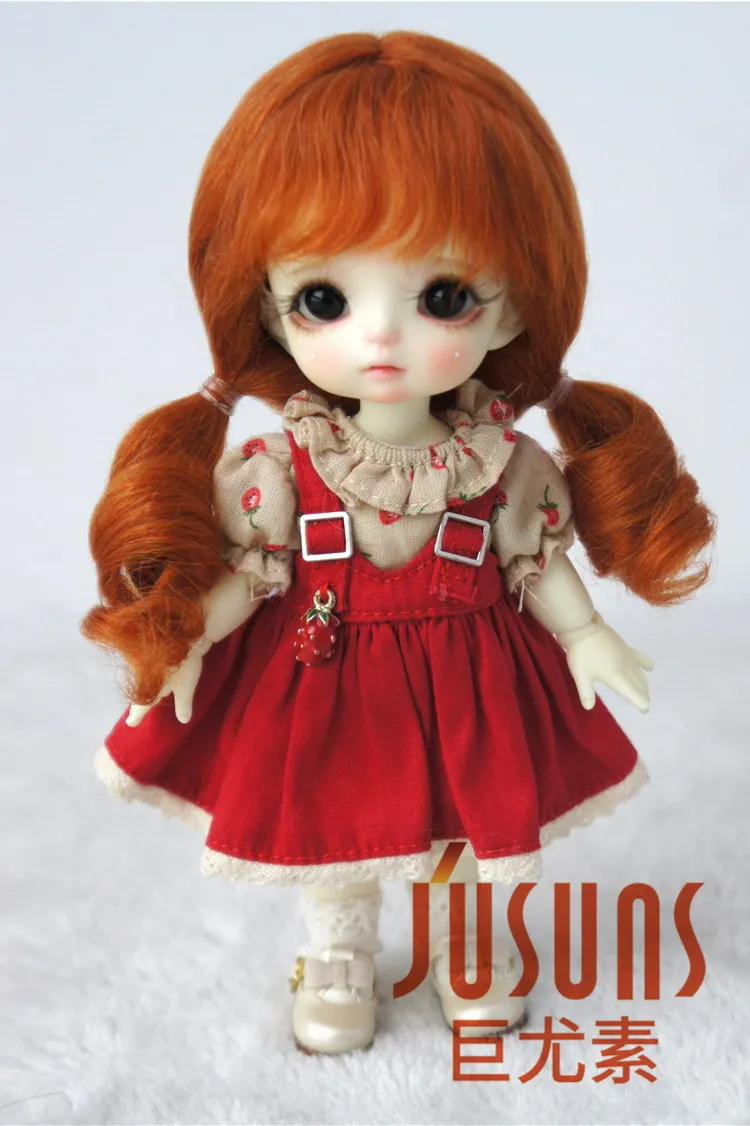 JD426 1/12 1/8 1/6 Милая длинная мохеровая кукла BJD парик мягкая волнистая размер волос 4 5