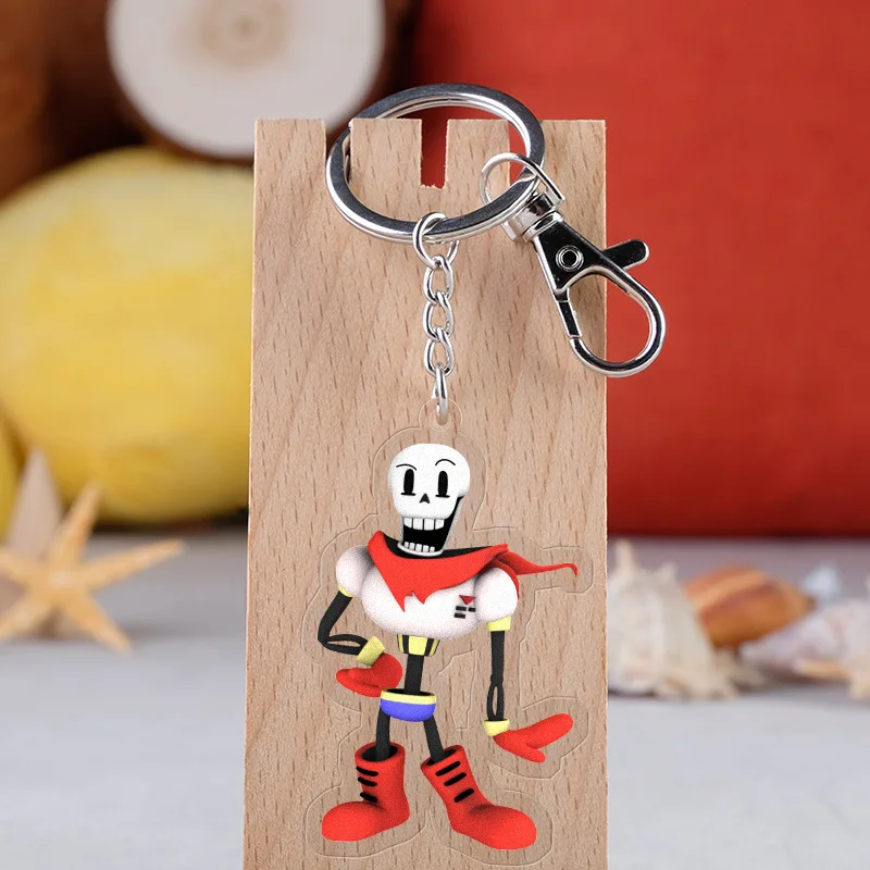 Игровой Косплей Undertale модный акриловый брелок с рисунком Санс череп скелет